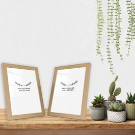 Aberto Design Set de 2 Marcos de Fotos 13 x 18 cm Natural
